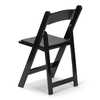 Atlas Commercial Products Wood Folding Chair, Black WFC5BK